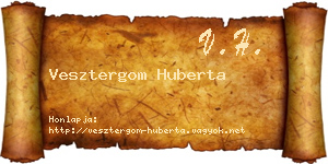 Vesztergom Huberta névjegykártya